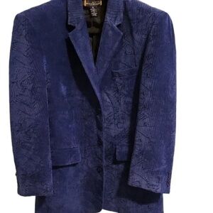 Men's Blue Corduroy Blazer